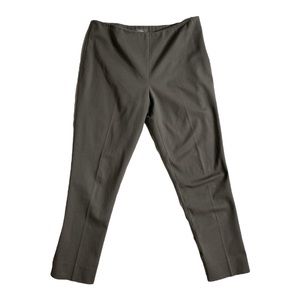 Neiman Marcus Lisa Stretchy Side Zip Ankle Pant Grey Size 4